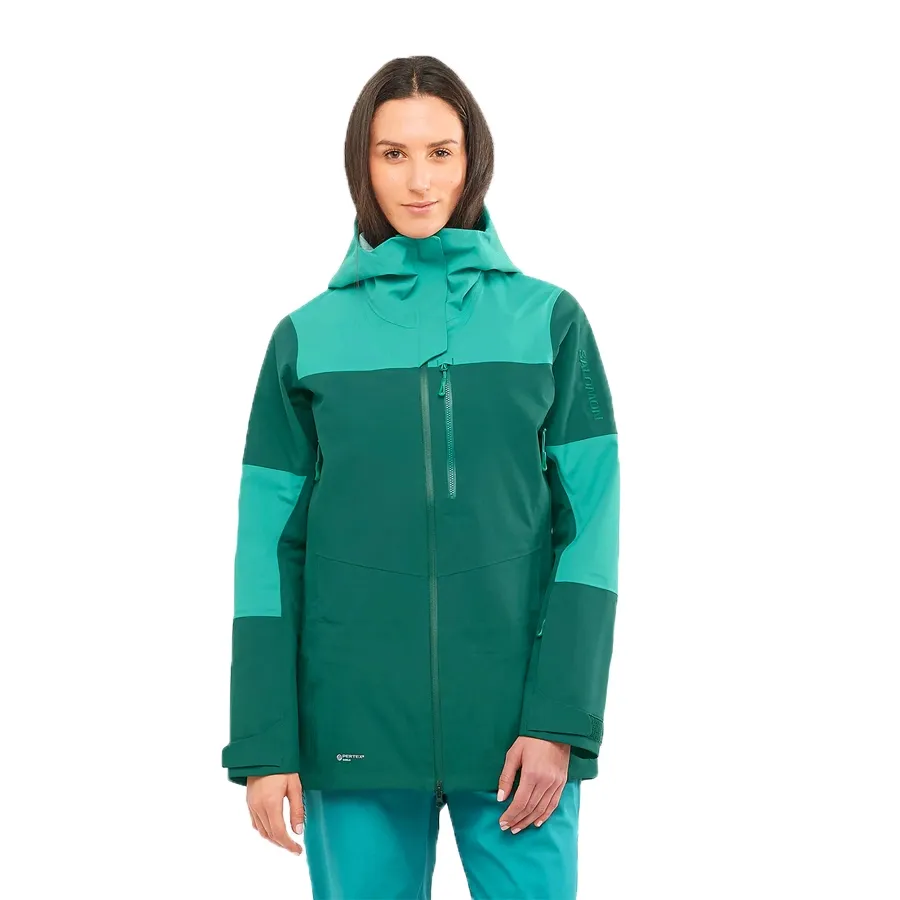 Imagen 2 de 6 de Campera Salomon Stance 3L Jkt-VERDE OSCURO/VERDE