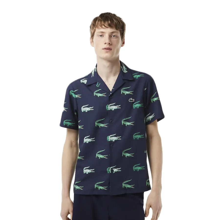 Imagen 1 de 4 de Camisa Lacoste -MARINO/VERDE