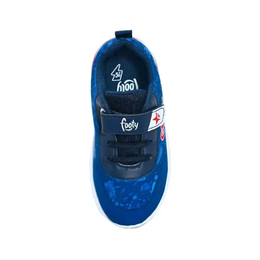 Imagen 2 de 4 de Zapatillas Footy Inyectada C/Luz-AZUL/ROJO