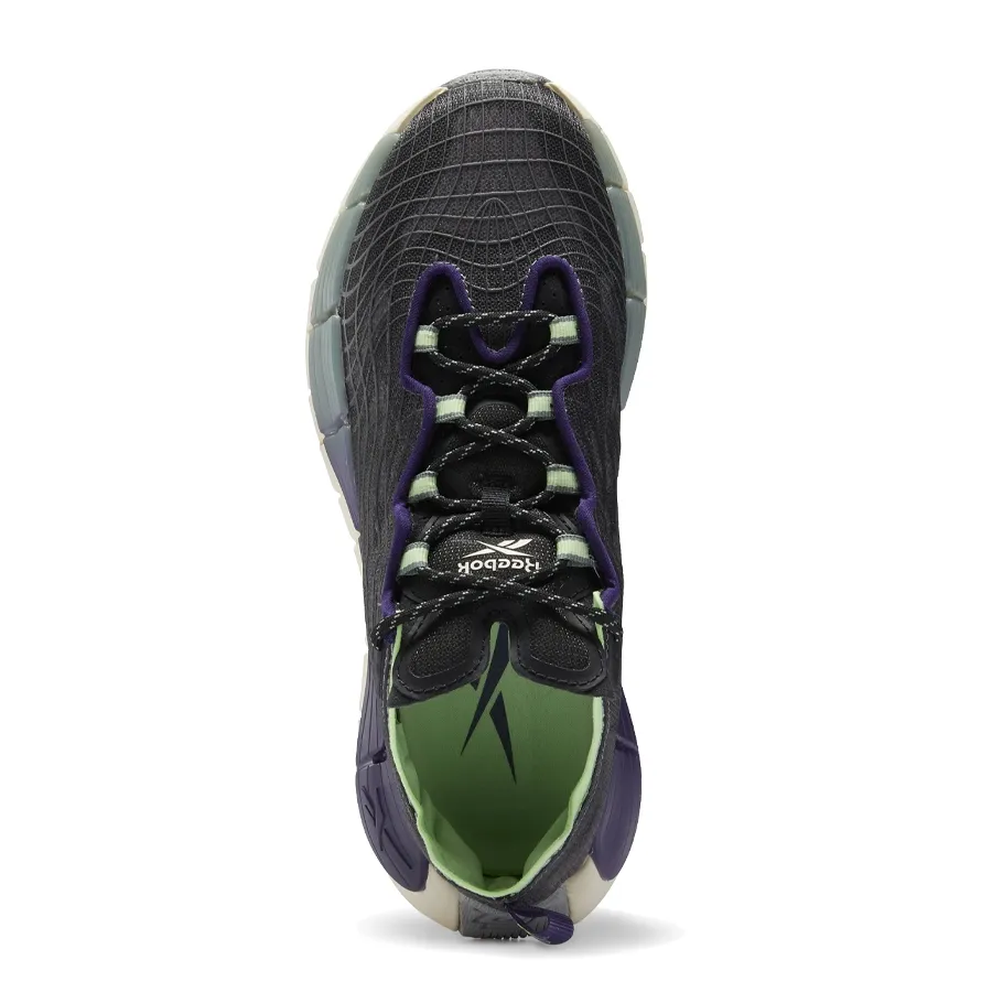 Imagen 2 de 7 de Zapatillas Reebok Zig Kinetica II-NEGRO/VIOLETA/VERDE