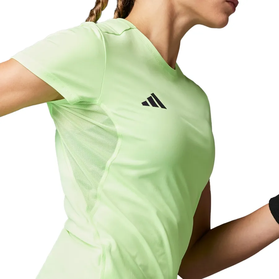 Imagen 4 de 5 de Remera adidas Adizero Essentials-VERDE FLUOR