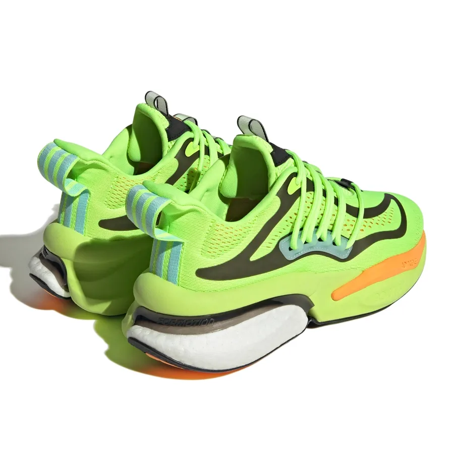 Imagen 6 de 7 de Zapatillas adidas Alphaboost V1-LIMA/NEGRO/NARANJA