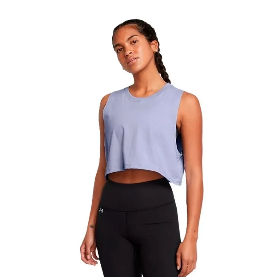 Imagen 2 de 4 de Musculosa Under Armour Campus Crop-LAVANDA