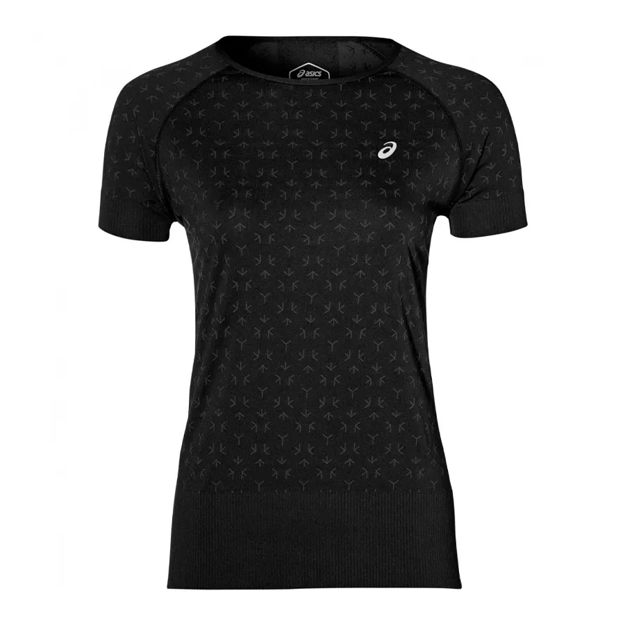 Imagen 0 de 2 de Remera Asics Seamless Ss Texture-NEGRO