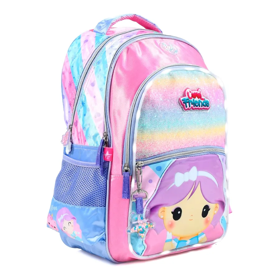 Imagen 1 de 3 de Mochila Footy Espalda 18 Cool Frie-LILA/FUCSIA