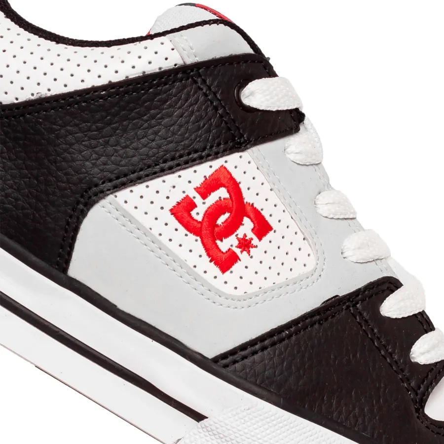 Imagen 5 de 6 de Zapatillas Dc Pure-GRIS/BLANCO/ROJO