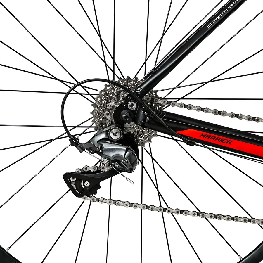 Imagen 4 de 5 de Bicicleta TopMega Ruta Harrier 16V-NEGRO/ROJO