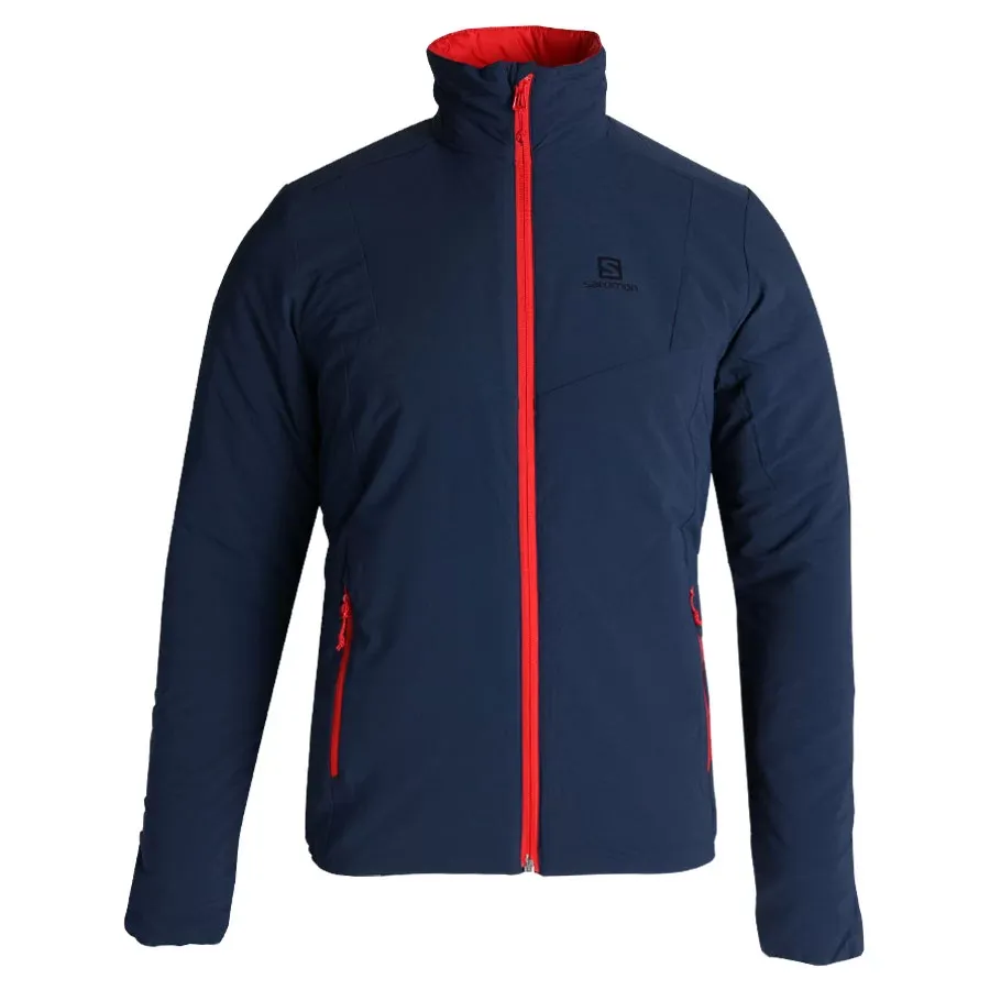 Imagen 3 de 6 de Campera Salomon Drifter-MARINO/ROJO