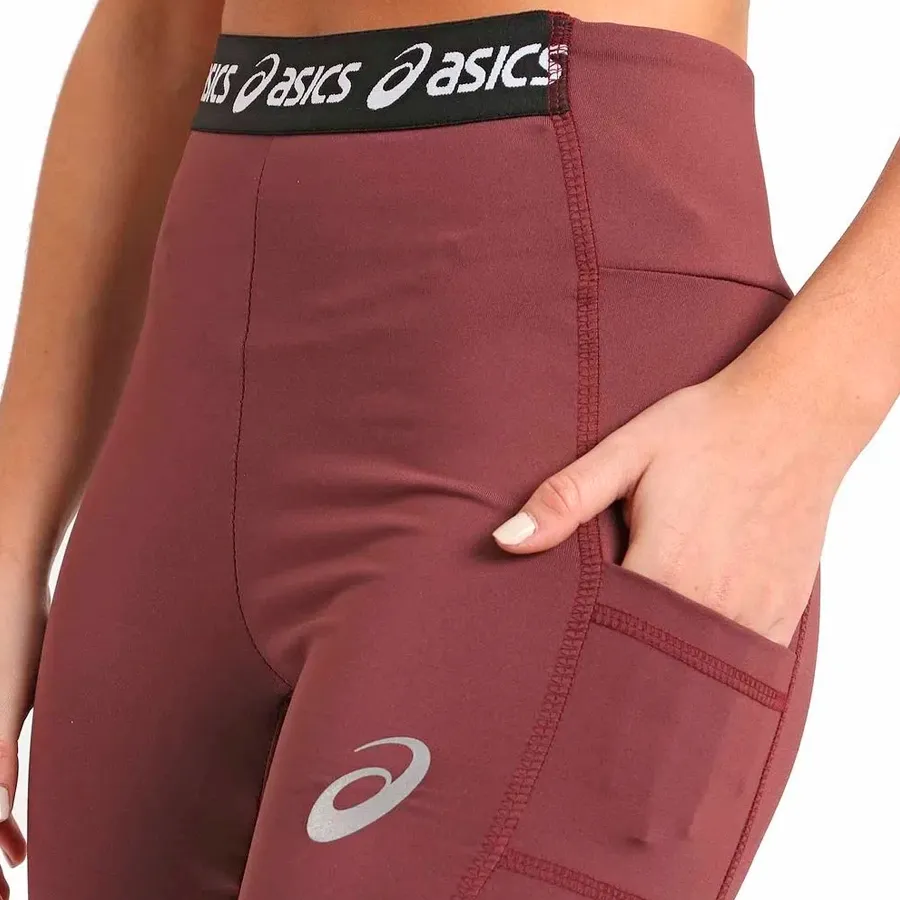 Imagen 2 de 3 de Calza Larga Asics Elastic Aw22-BORDO