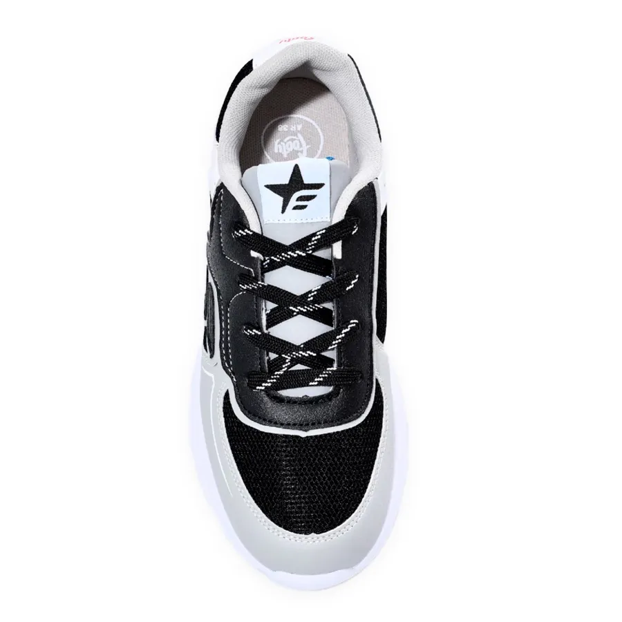 Imagen 4 de 5 de Zapatillas Footy Top New-GRIS/NEGRO/BLANCO