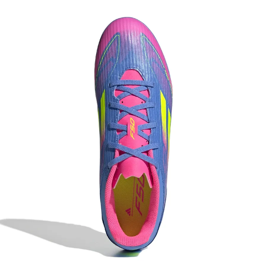 Imagen 3 de 7 de Botines adidas F50 Club Tf-AZUL/AMARILLO FLUOR/ROSA FLUOR