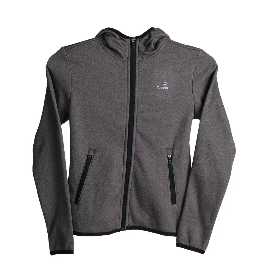 Imagen 0 de 3 de Campera Topper Fz Tech Fleece Girls-GRIS