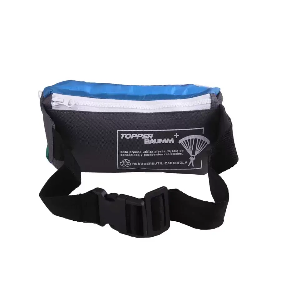 Imagen 1 de 4 de Riñonera Topper Block CM-AZUL/BLANCO/VERDE