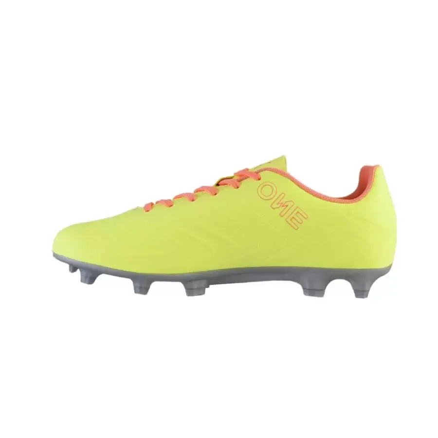 Imagen 1 de 5 de Botines Puma One 20.4 Osg Fg/Ag Jr Abd-NARANJA/AMARILLO/GRIS