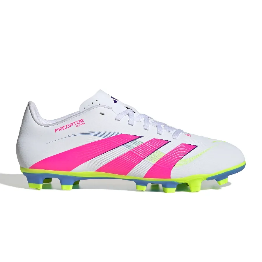 Imagen 0 de 7 de Botines adidas Predator Club Fg-BLANCO/ROSA FLUOR/AMARILLO FLUOR