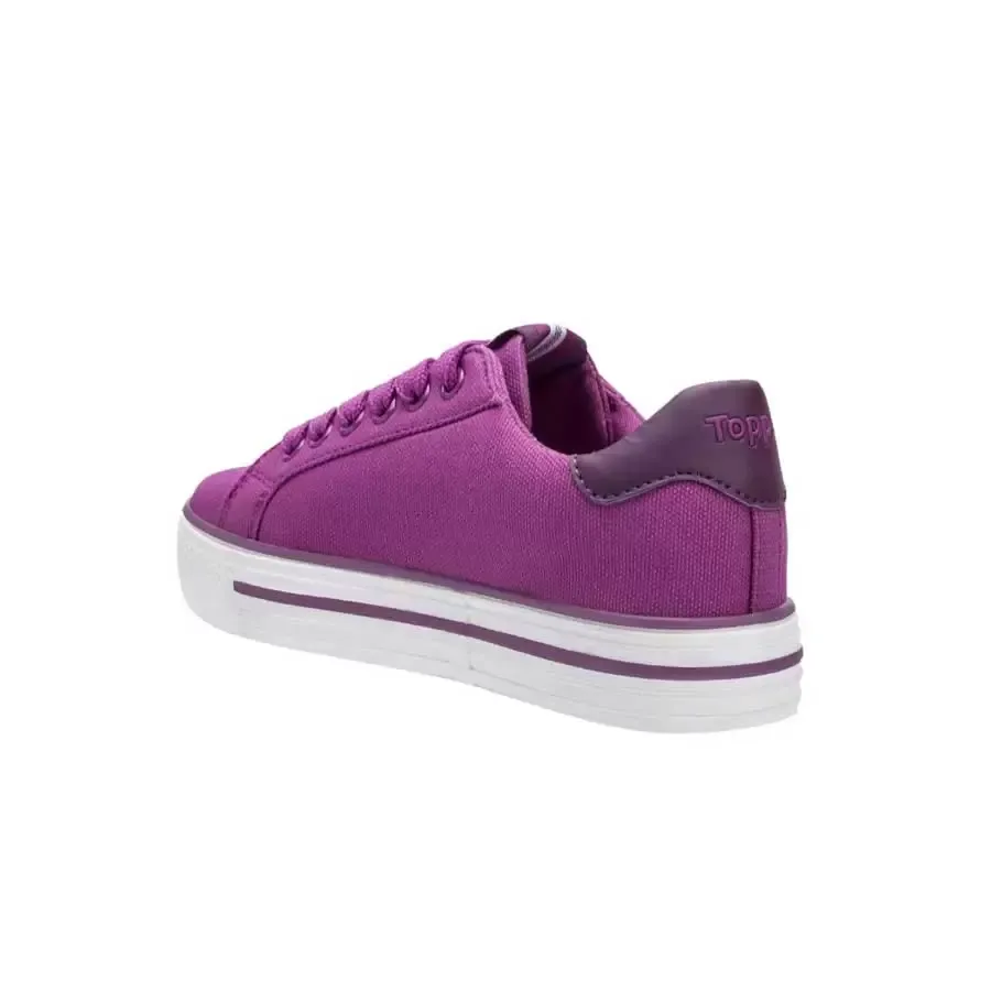 Imagen 2 de 4 de Zapatillas Topper Roma Kids-ROSA/BORDO