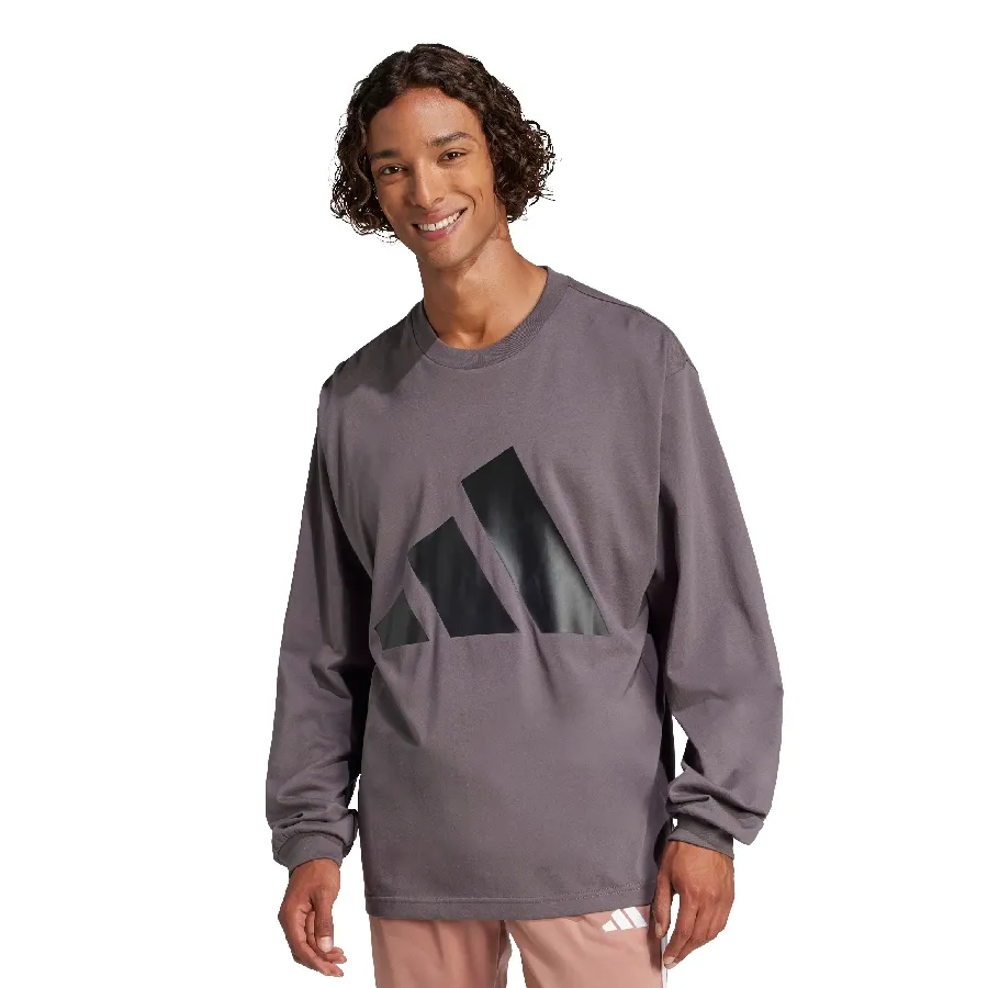 Imagen 0 de 5 de Remera adidas Buzo Essentials Big Logo-GRIS/NEGRO