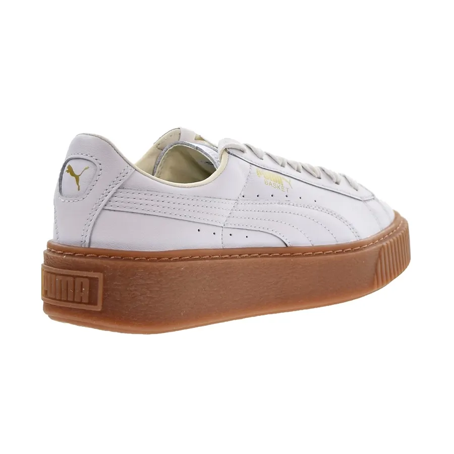 Imagen 3 de 5 de Zapatillas Puma Basket Plataform Core-BLANCO/MARRON