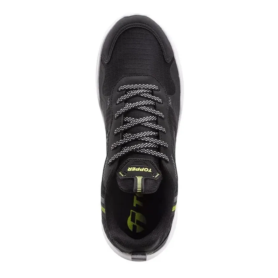 Imagen 3 de 8 de Zapatillas Topper Rodas-NEGRO/GRIS/LIMA