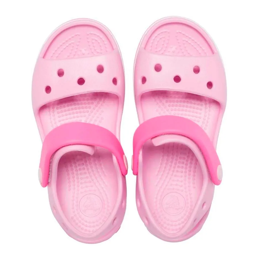 Imagen 2 de 5 de Sandalias Crocs Ojotas  Crocband Kids-ROSA/BLANCO