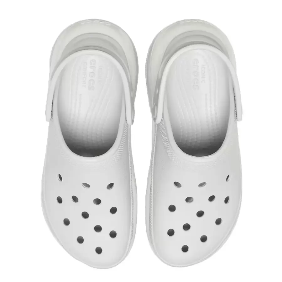 Imagen 3 de 4 de Ojotas Crocs Mega Crush Clog-GRIS/BLANCO