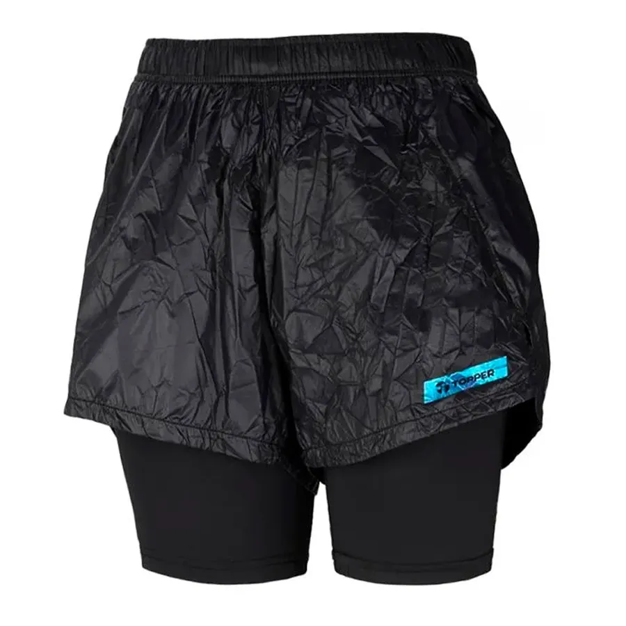 Imagen 0 de 5 de Shorts Topper 2 In 1 Crinkled-NEGRO