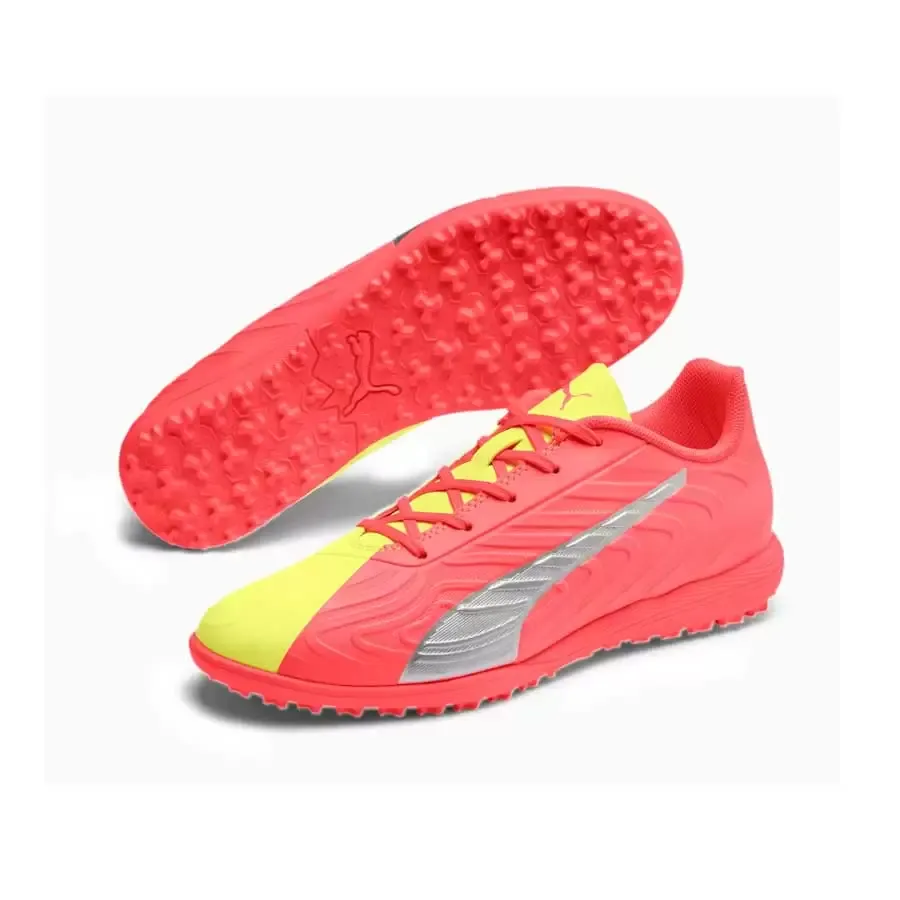 Imagen 5 de 6 de Botines Puma One 20.4 Osg Tt Jr Abdp-AMARILLO/NARANJA/GRIS