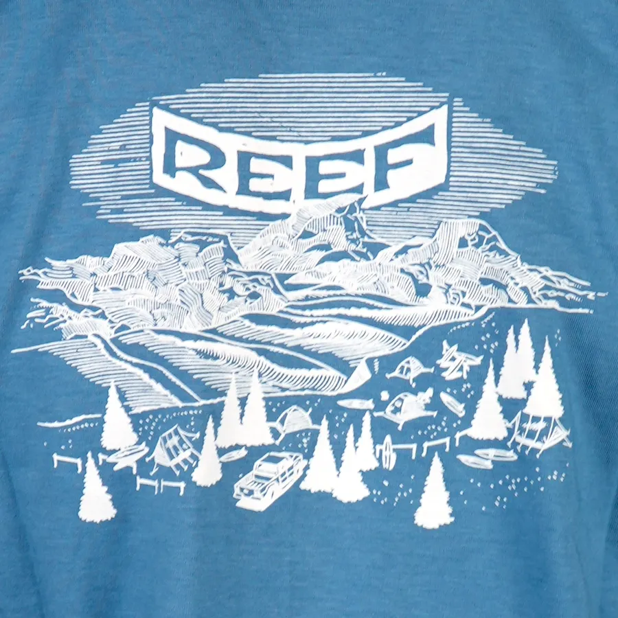 Imagen 3 de 4 de Remera Reef Camper Ml-CELESTE