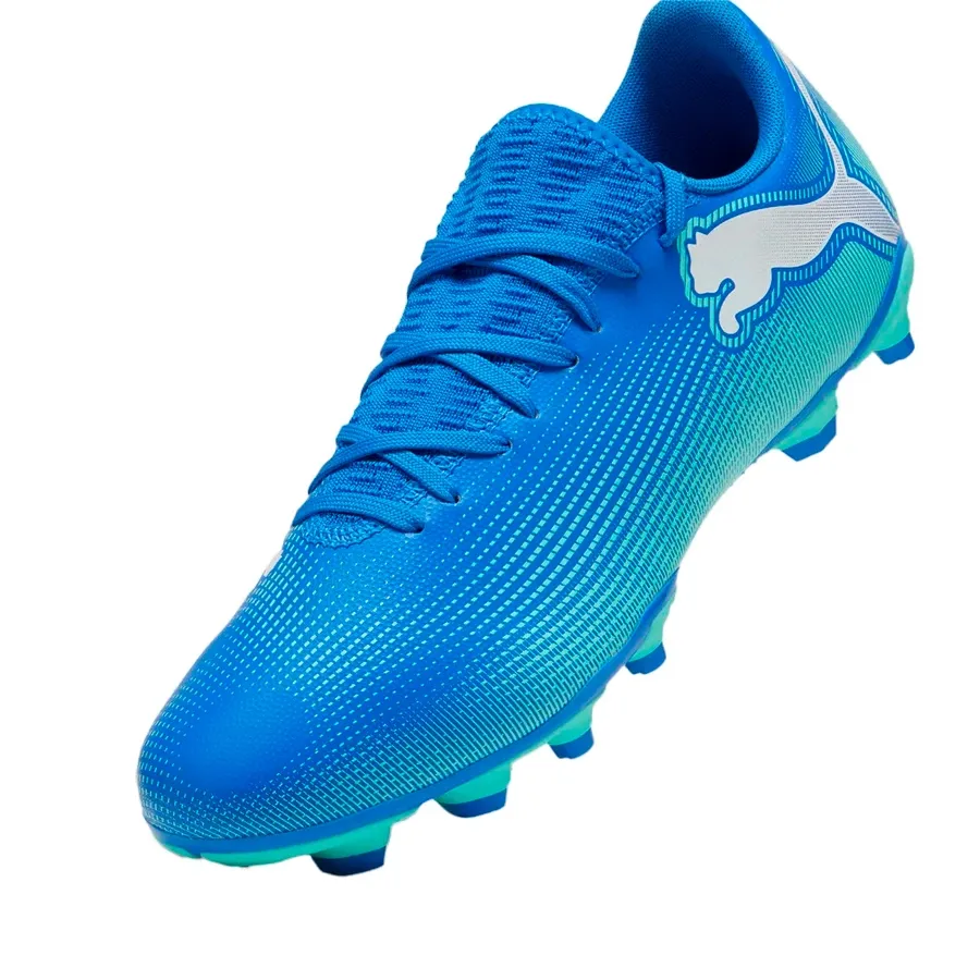 Imagen 4 de 5 de Botines Puma Future 7 Play Fg/Ag-AZUL FRANCIA/VERDE AGUA
