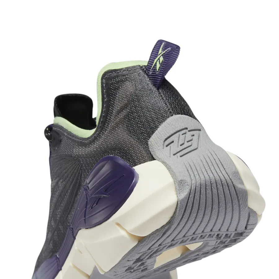 Imagen 6 de 7 de Zapatillas Reebok Zig Kinetica II-NEGRO/VIOLETA/VERDE