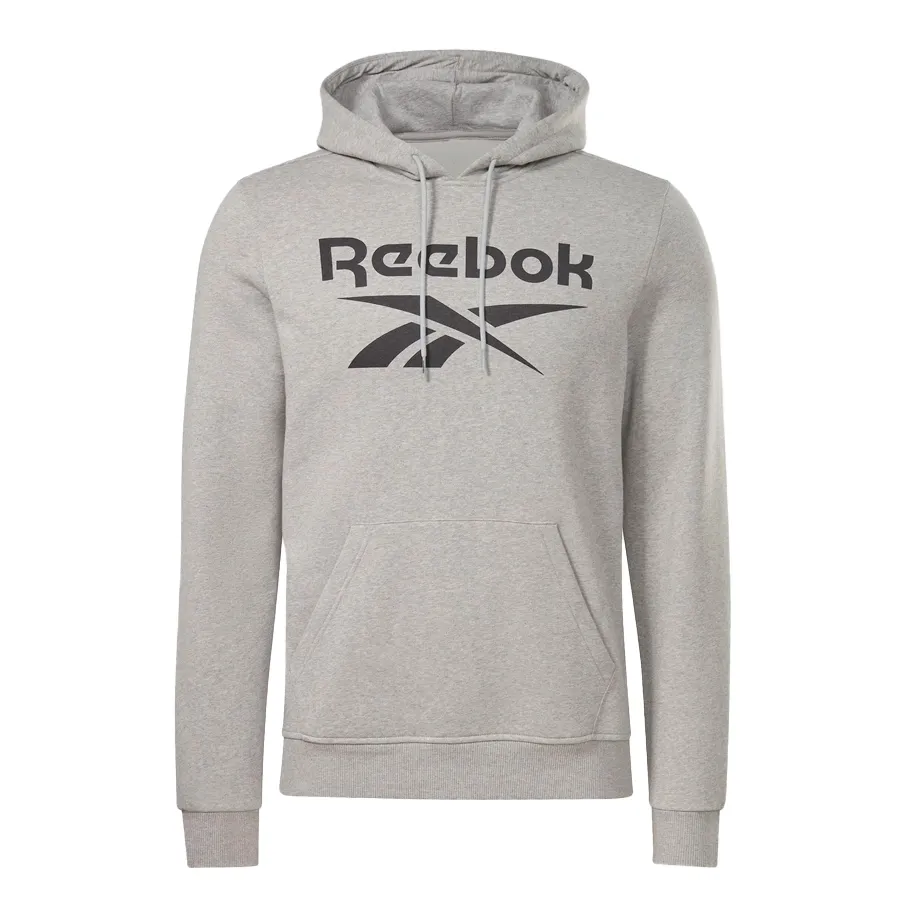 Imagen 0 de 4 de Buzo Reebok Stacked Logo Hood-GRIS/NEGRO