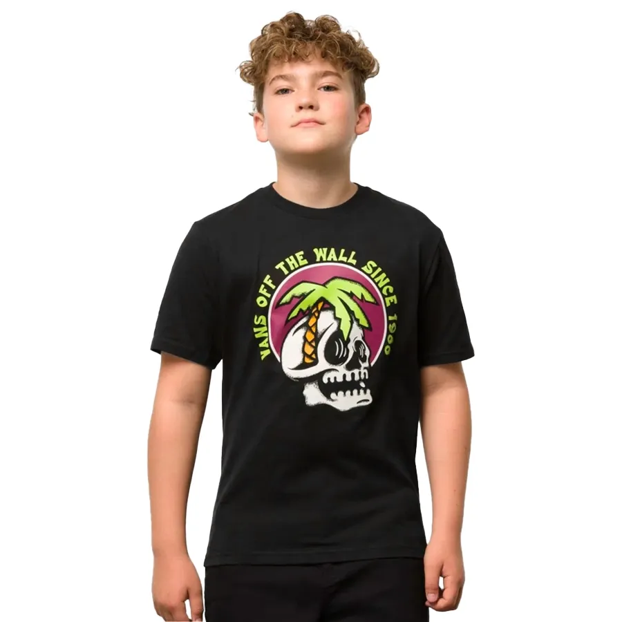Imagen 2 de 4 de Remera Vans Palm Visionary-NEGRO/VERDE/BLANCO