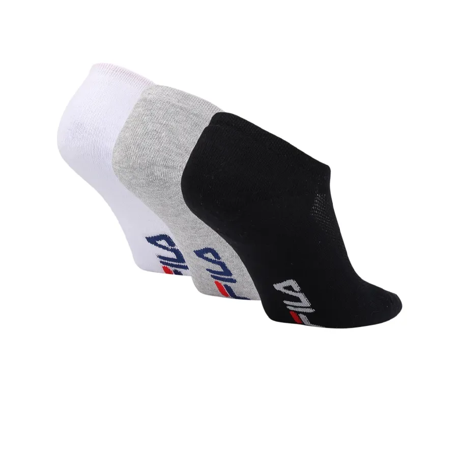 Imagen 1 de 2 de Medias Fila Pack3 Elasic-GRIS/BLANCO/NEGRO