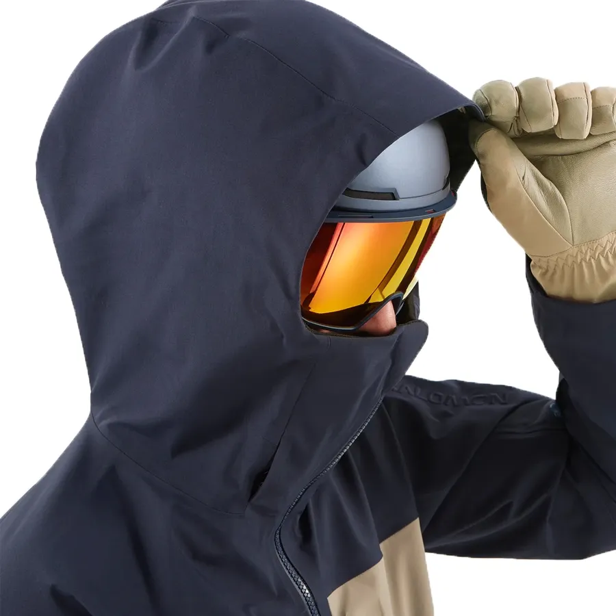 Imagen 4 de 11 de Campera Salomon Stance 3L Long-MARINO/BEIGE