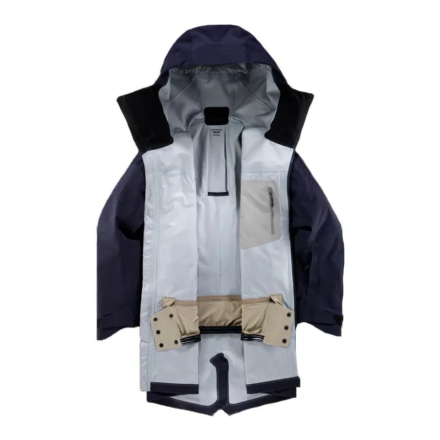 Imagen 2 de 11 de Campera Salomon Stance 3L Long-MARINO/BEIGE