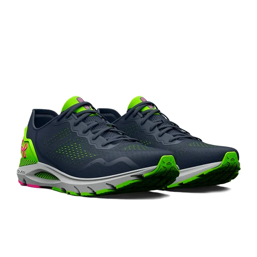 Imagen 1 de 5 de Zapatillas Under Armour Hovr Sonic 6-TOPO/VERDE FLUOR/FUCSIA