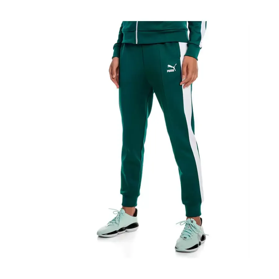 Imagen 2 de 5 de Pantalón Puma Classics Track-VERDE BLANCO