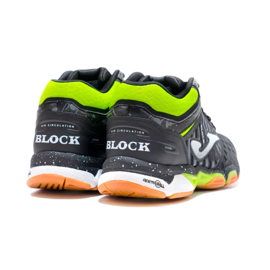 Imagen 3 de 7 de Zapatillas Joma Block 2401-NEGRO/LIMA/BLANCO