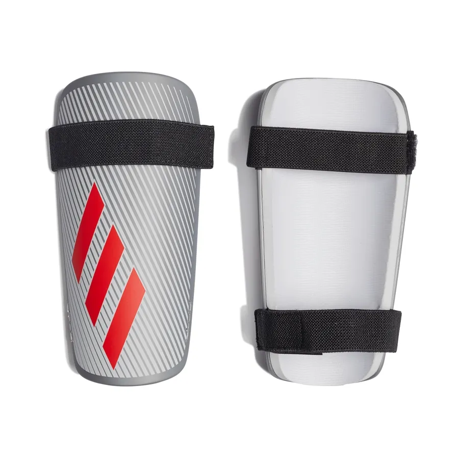 Imagen 0 de 3 de Canilleras adidas X Lite-PLATA/ROJO/BLANCO