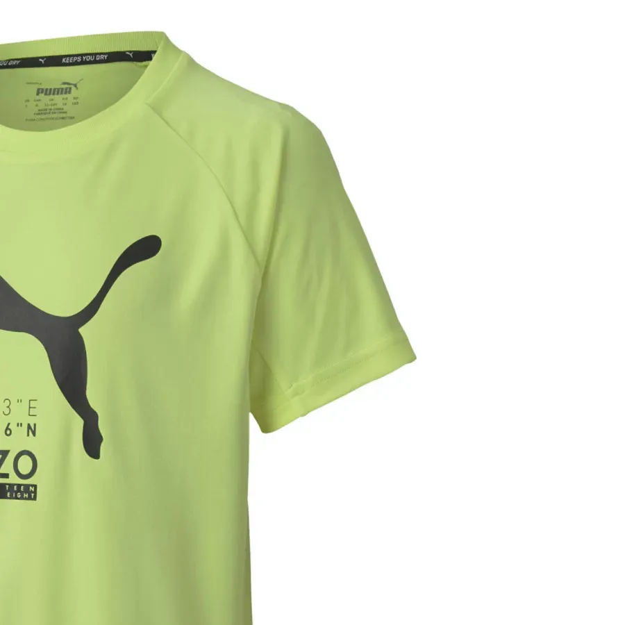 Imagen 2 de 3 de Remera Puma Active Sports Poly B-AMARILLO/NEGRO