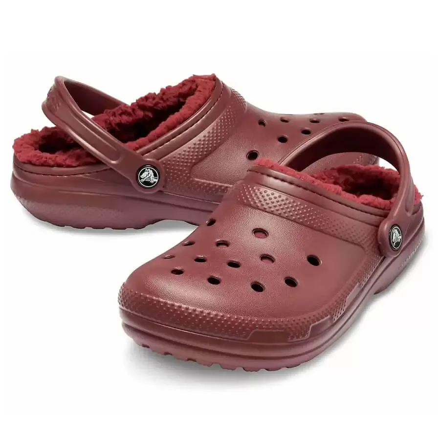 Imagen 3 de 4 de Ojotas Crocs Classic Lined Clog-BORDO