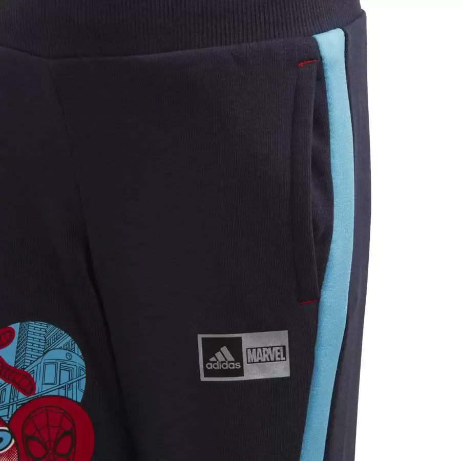 Imagen 2 de 4 de Pantalón adidas Hombre Araña Pierna Cónica-MARINO/CELESTE