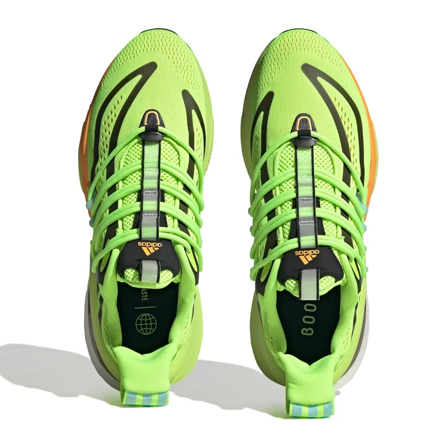 Imagen 4 de 7 de Zapatillas adidas Alphaboost V1-LIMA/NEGRO/NARANJA