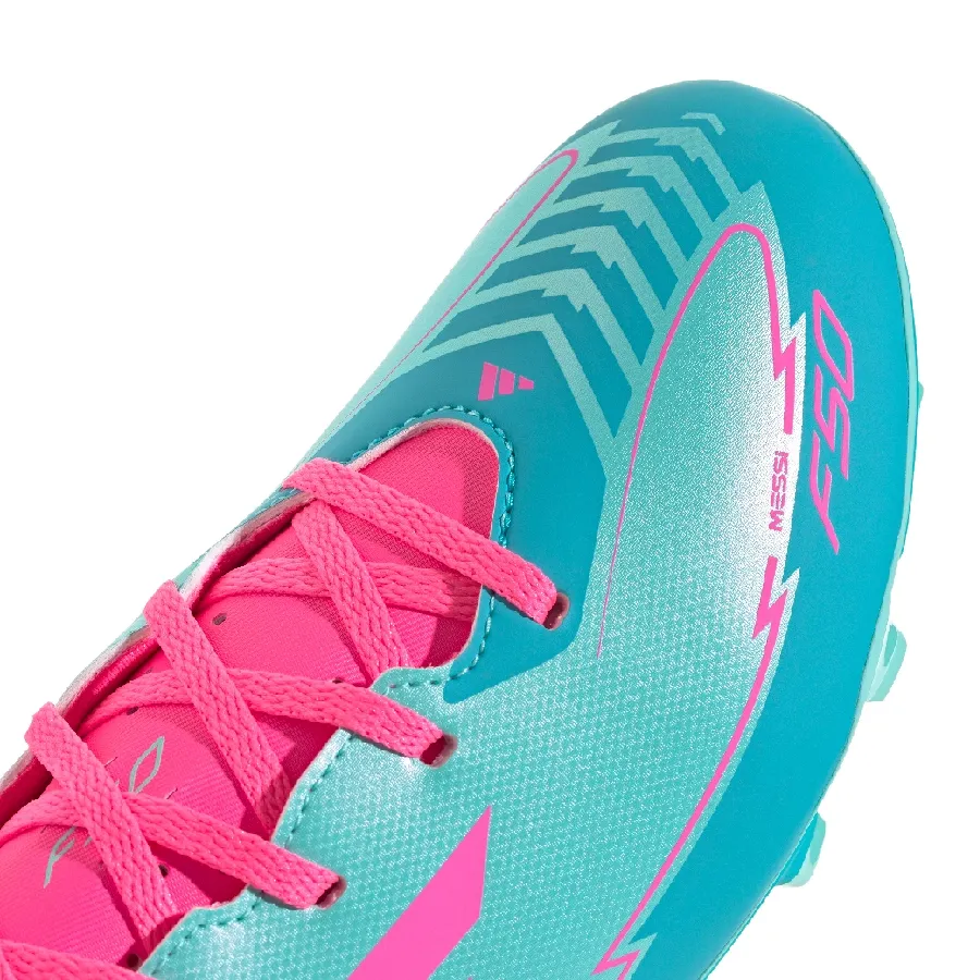 Imagen 5 de 7 de Botines adidas F50 Club Messi Fg-AQUA/ROSA FLUOR