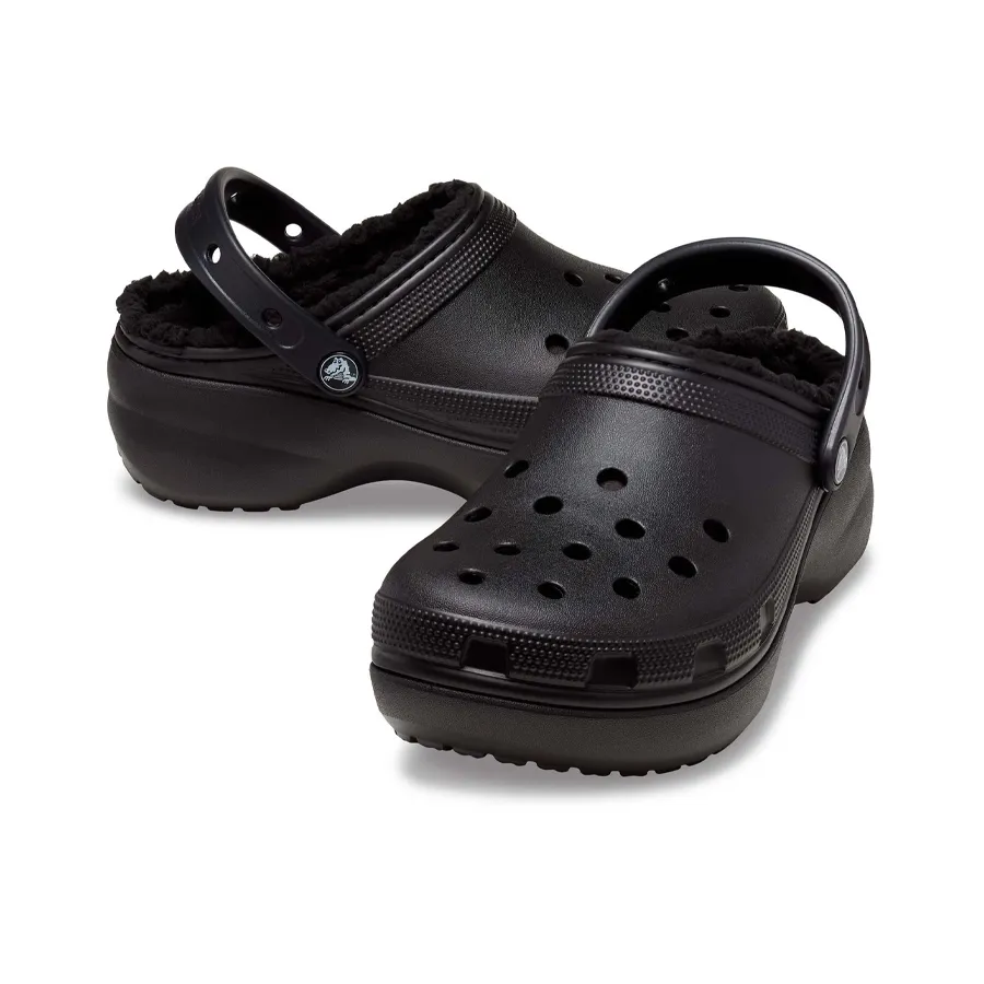 Imagen 2 de 5 de Ojotas Crocs Classic Platform Clog-NEGRO