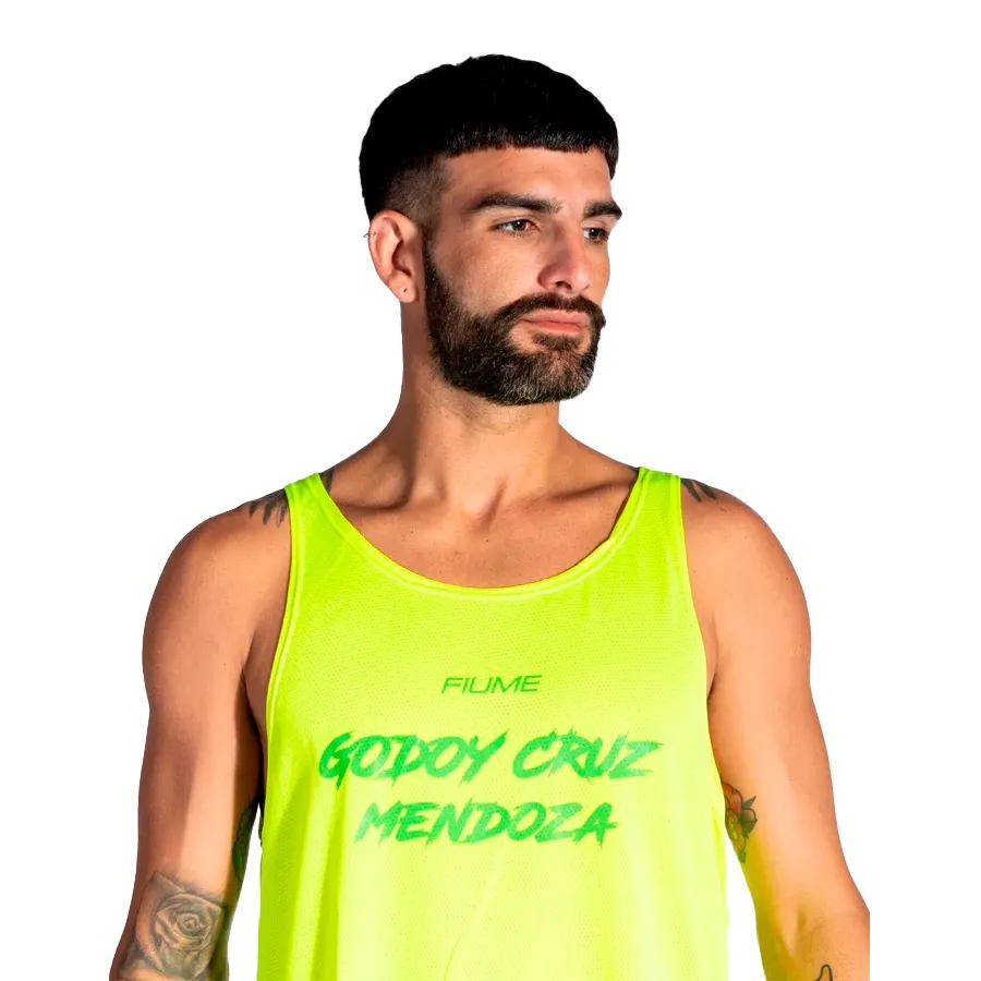 Imagen 2 de 3 de Musculosa Fiume Sport Entreno 24 Godoy Cruz-AMARILLO FLUOR