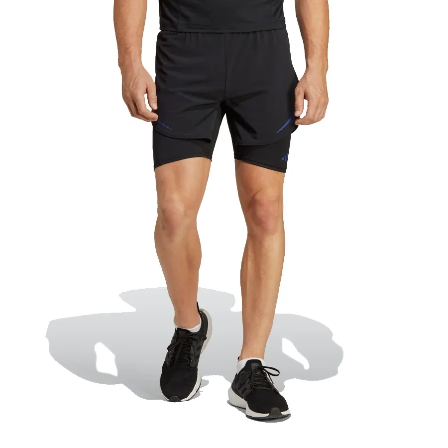 Imagen 1 de 4 de Shorts adidas Hiit Hr 2 en 1-NEGRO/AZUL