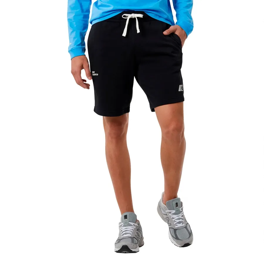 Imagen 2 de 4 de Shorts New Balance Essentials Fleece-NEGRO