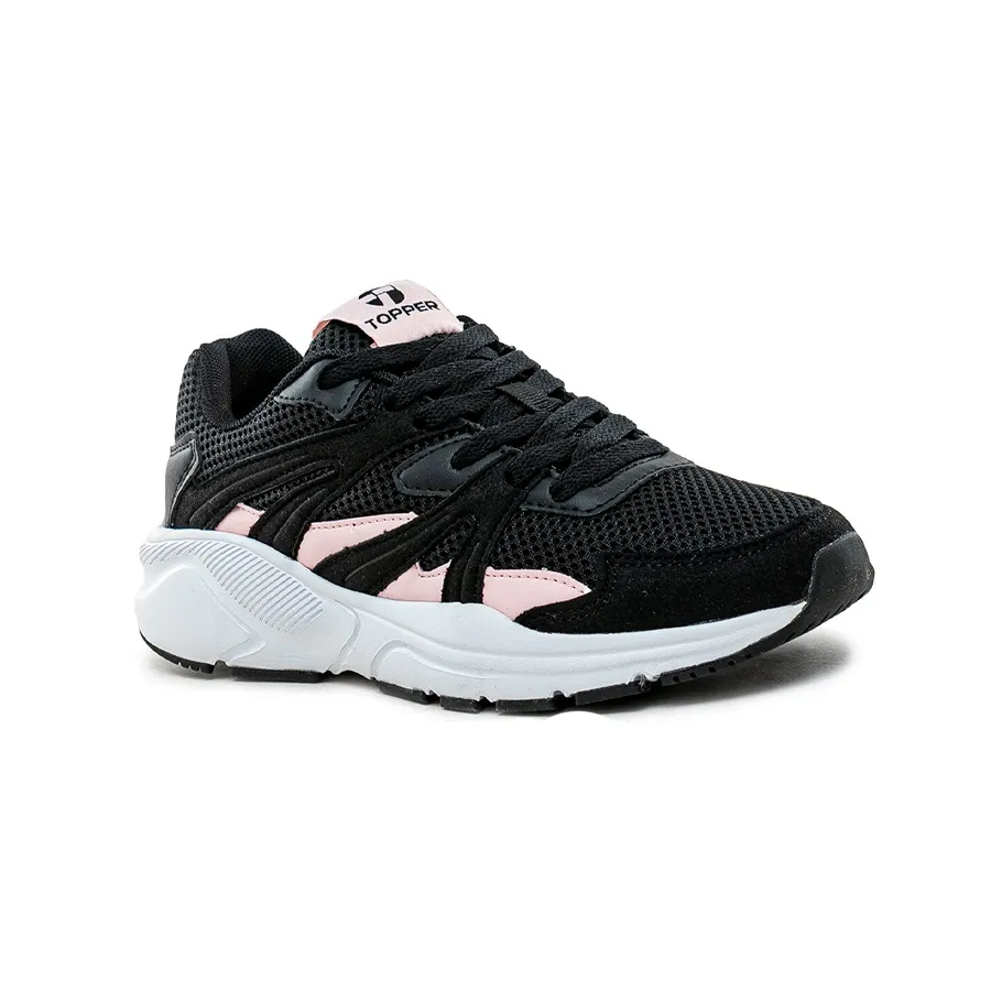 Imagen 2 de 6 de Zapatillas Topper Akron-NEGRO/ROSA/BLANCO