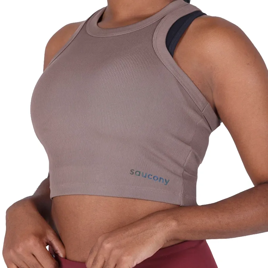 Imagen 2 de 4 de Top Saucony Crop Elevate-BEIGE